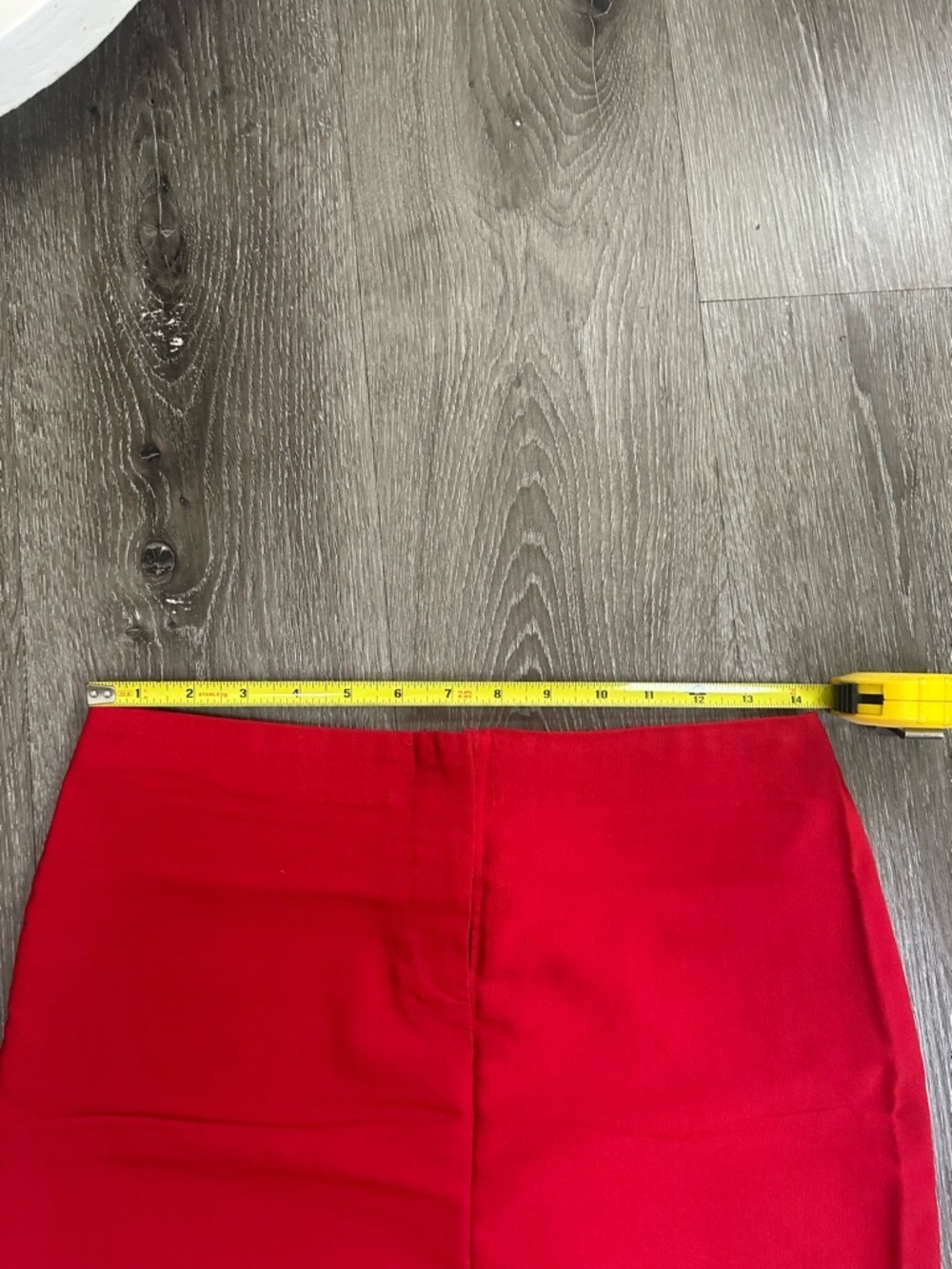 Rampage Red Pencil Skirt with Back Vent - Picture 4 of 8